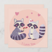 かわいいバレンタインデー シーズンカード (正面/裏面)