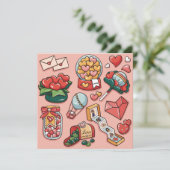 かわいいバレンタインデー シーズンカード (スタンド正面)