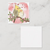 かわいいバレンタインデー ノートカード (正面/裏面)