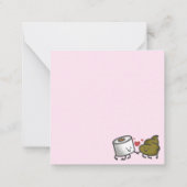 かわいいバレンタインデー ノートカード (裏面)