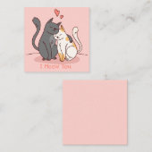 かわいいバレンタインデー ノートカード (正面/裏面)