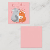 かわいいバレンタインデー ノートカード (正面/裏面)