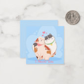 かわいいバレンタインデー ノートカード (正面/裏面インサイチュ)