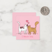 かわいいバレンタインデー ノートカード (正面/裏面インサイチュ)