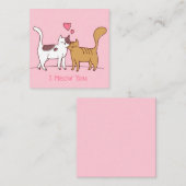 かわいいバレンタインデー ノートカード (正面/裏面)