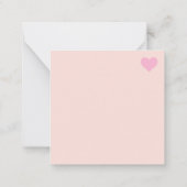 かわいいバレンタインデー ノートカード (裏面)