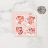 かわいいバレンタインデー ノートカード (正面/裏面インサイチュ)