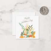 かわいいバレンタインデー ノートカード (正面/裏面インサイチュ)