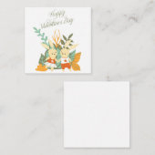 かわいいバレンタインデー ノートカード (正面/裏面)