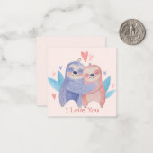 かわいいバレンタインデー ノートカード (正面/裏面インサイチュ)