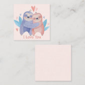 かわいいバレンタインデー ノートカード (正面/裏面)