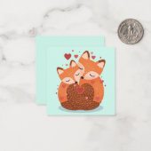 かわいいバレンタインデー ノートカード (正面/裏面インサイチュ)