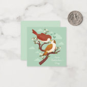 かわいいバレンタインデー ノートカード (正面/裏面インサイチュ)