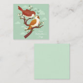 かわいいバレンタインデー ノートカード (正面/裏面)