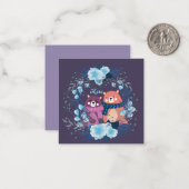 かわいいバレンタインデー ノートカード (正面/裏面インサイチュ)