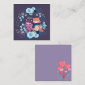 かわいいバレンタインデー ノートカード (正面/裏面)