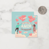 かわいいバレンタインデー ノートカード (正面/裏面インサイチュ)