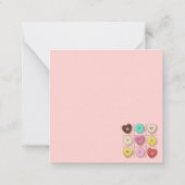 かわいいバレンタインデー ノートカード (裏面)