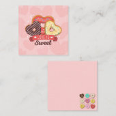 かわいいバレンタインデー ノートカード (正面/裏面)