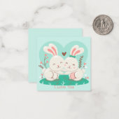 かわいいバレンタインデー ノートカード (正面/裏面インサイチュ)