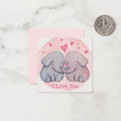 かわいいバレンタインデー ノートカード (正面/裏面インサイチュ)