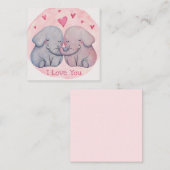 かわいいバレンタインデー ノートカード (正面/裏面)