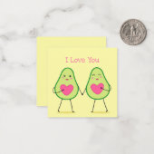 かわいいバレンタインデー ノートカード (正面/裏面インサイチュ)