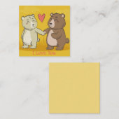 かわいいバレンタインデー ノートカード (正面/裏面)