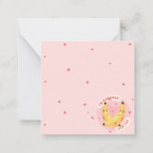 かわいいバレンタインデー ノートカード (裏面)