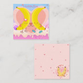 かわいいバレンタインデー ノートカード (正面/裏面)