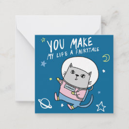 かわいいバレンタインデー ノートカード