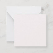 かわいいバレンタインデー ノートカード (裏面)