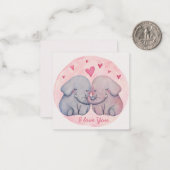 かわいいバレンタインデー ノートカード (正面/裏面インサイチュ)