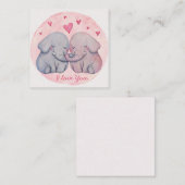 かわいいバレンタインデー ノートカード (正面/裏面)