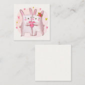 かわいいバレンタインデー ノートカード (正面/裏面)