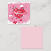 かわいいバレンタインデー ノートカード (正面/裏面)