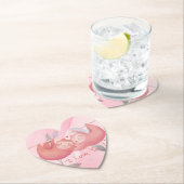 かわいいバレンタインデー ペーパーコースター (インサイチュ)