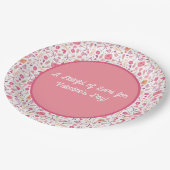 かわいいバレンタインデー ペーパープレート (アングル)