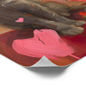 かわいいバレンタインデー ポスター (角)