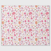 かわいいバレンタインデー ラッピングペーパー (フラット)