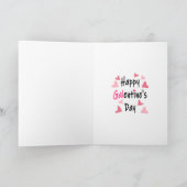 かわいいバレンタインデー Bee My Galentine シーズンカード (内部)