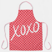 かわいいバレンタインデー XOXO エプロン (正面)