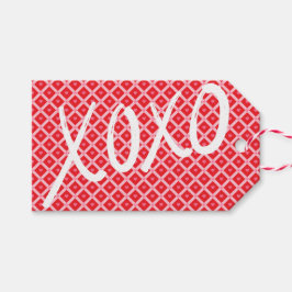 かわいいバレンタインデーXOXO ギフトタグ