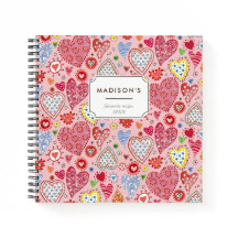 かわいいバレンタインハートはピンク柄が好き