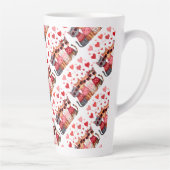 かわいいバレンタインハートサングラス カフェラテマグ (右)