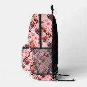 かわいいバレンタインハートサングラス プリントバックパック (右)