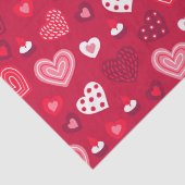 かわいいバレンタインハートパターン 薄葉紙 (詳細)