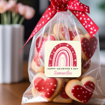 かわいいバレンタインパーソナライズされた虹