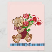 かわいいバレンタインベア シーズンカード (正面/裏面)