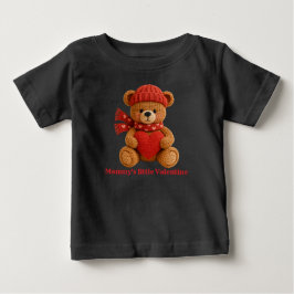 かわいいバレンタインベビーグッズ クマTシャツ ベビーTシャツ